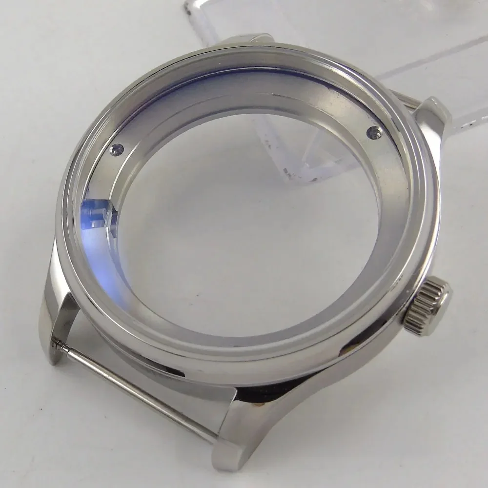 43mm parnis opakowanie ze stali nierdzewnej pasuje do ST 2505 2530 zegarek z czujnikiem ruchu C127 — zdjęcie 2
