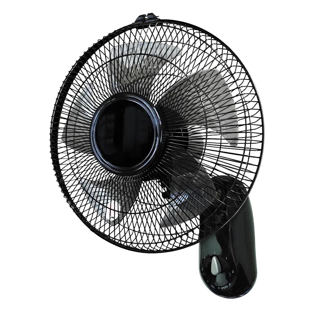 65W wandventilator met 5 schuurken en automatische schommelwandventilator met stille werking met 3 snelheden
