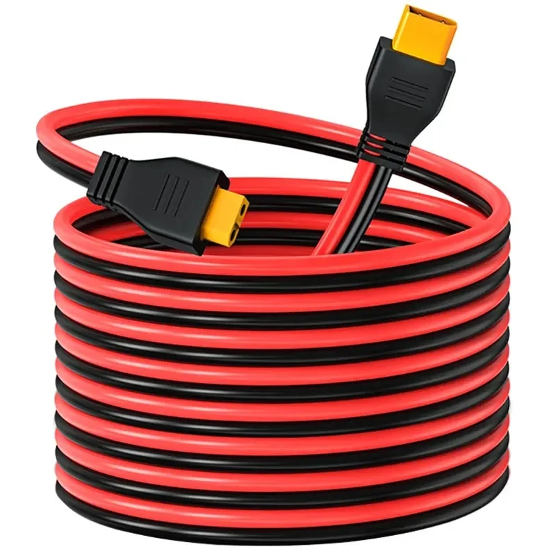 Ulepszony kabel 6m/20FT 12AWG XT60 męski na żeński do generatorów ALLPOWERS Ecoflow Delta River Anker SOLIX Bluetti AC DJI Solar. — zdjęcie produktu 7