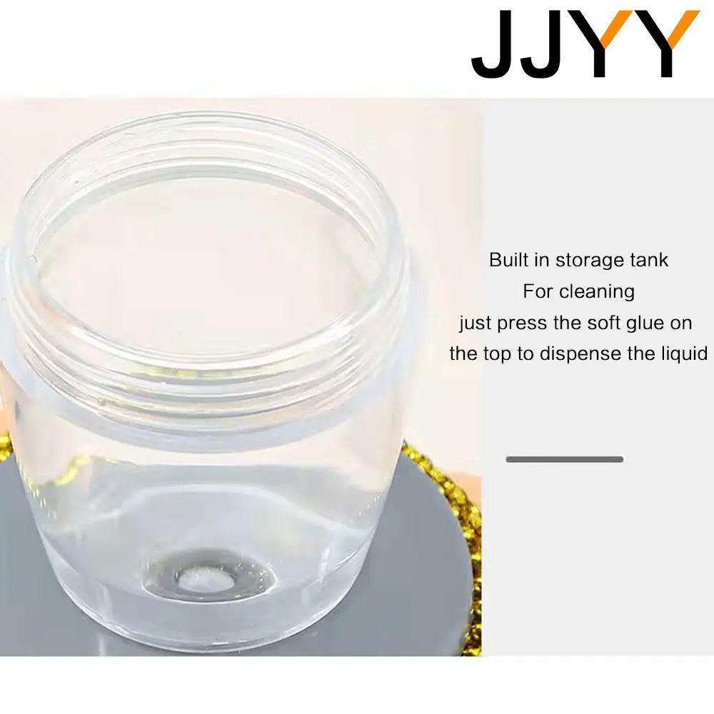 JJYY Kitchen Soap Dispensing Palm Brush Washing Liquid Dish Brush Soap Pot Utensils with Dispenser Cleaning