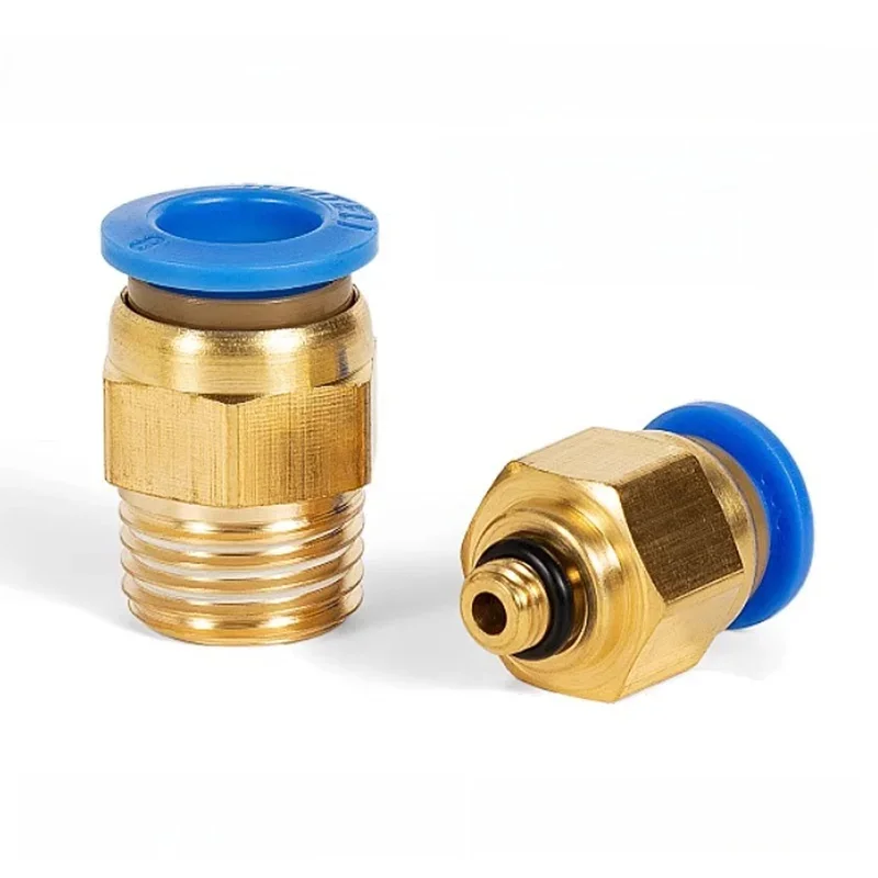 Raccord pneumatique à Air PC, connecteur rapide PC4-m5 4-M6 4mm 6mm 8mm 10mm 12mm filetage mâle 1/4 1/2 1/8 3/8, tuyau comprimé