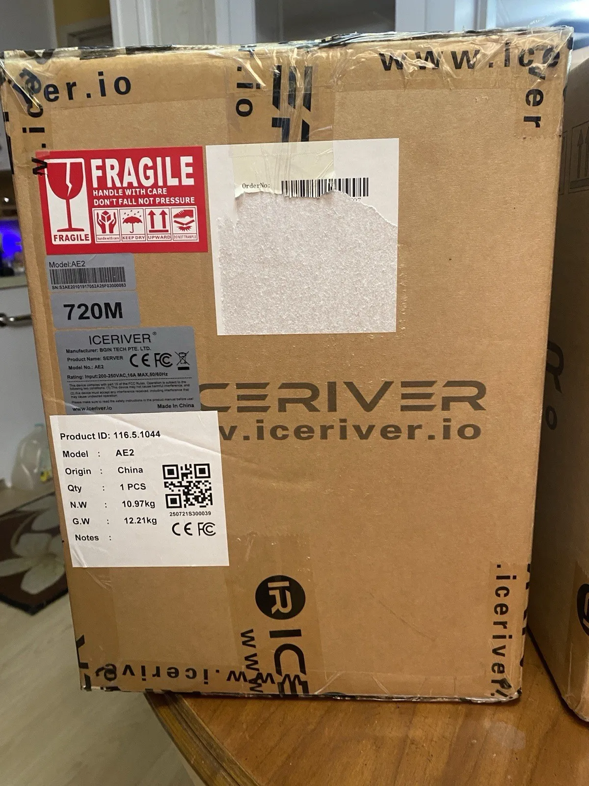 

AJ IceRiver Aleo AE2 720Mh/s Crypto Coin Miner