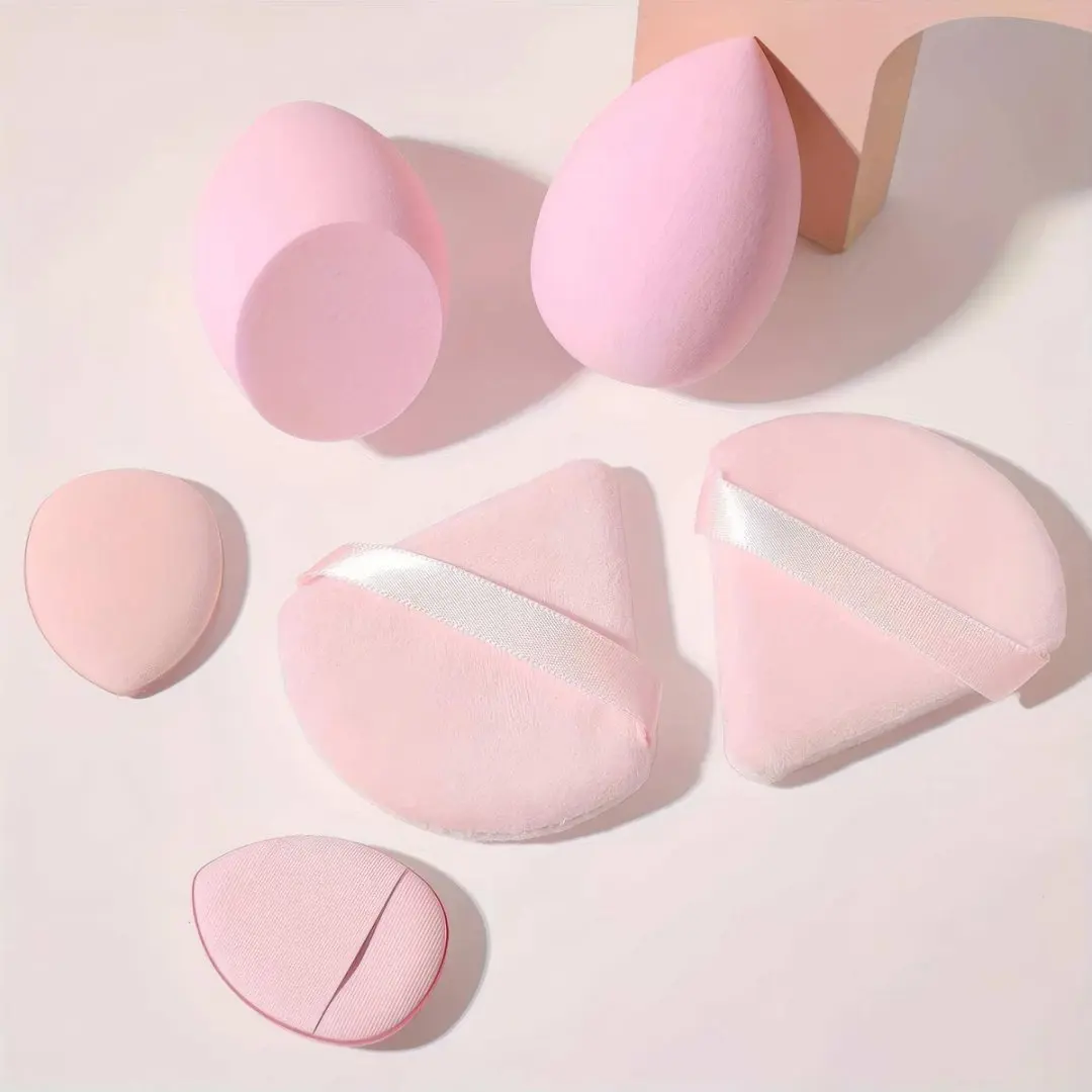 12-in-1 점보 메이크업 스펀지 세트 - 알레르기 방지 부드러운 블렌더로 완벽한 컨실러 및 파운데이션 적용