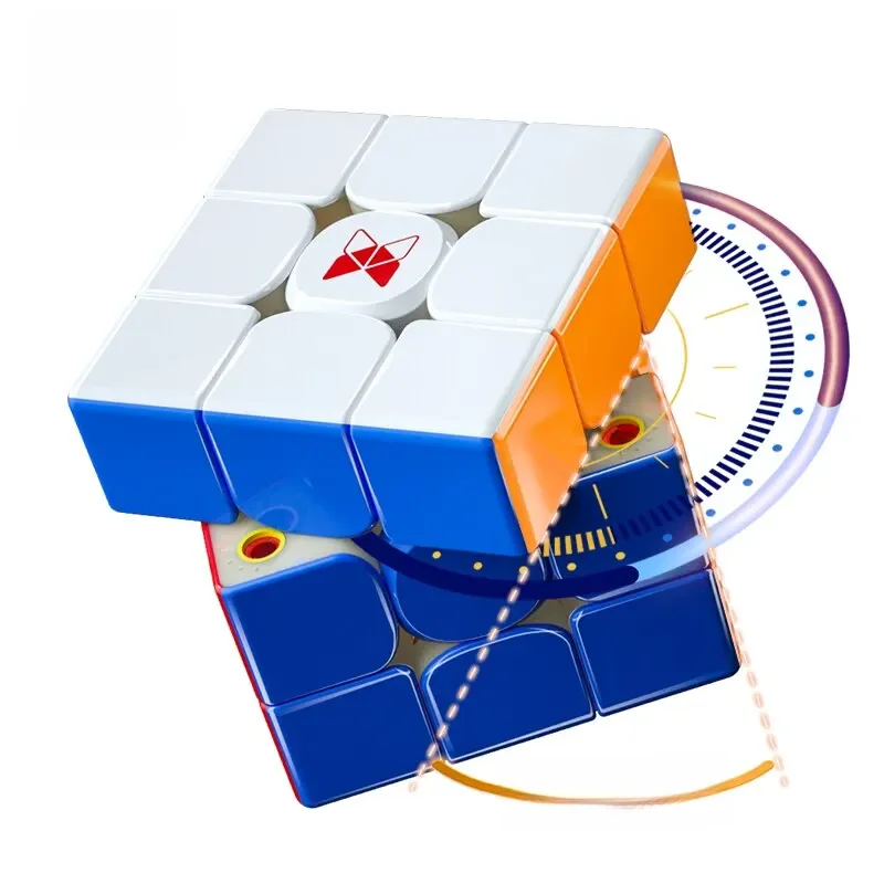 Qiyi X-Man Tornado V3 M Pioneer UV Magnetic Magic Speed Cube Stickerless XMD Tornado V3M Fidget Toys Cubo Magico Puzzle — zdjęcie 2