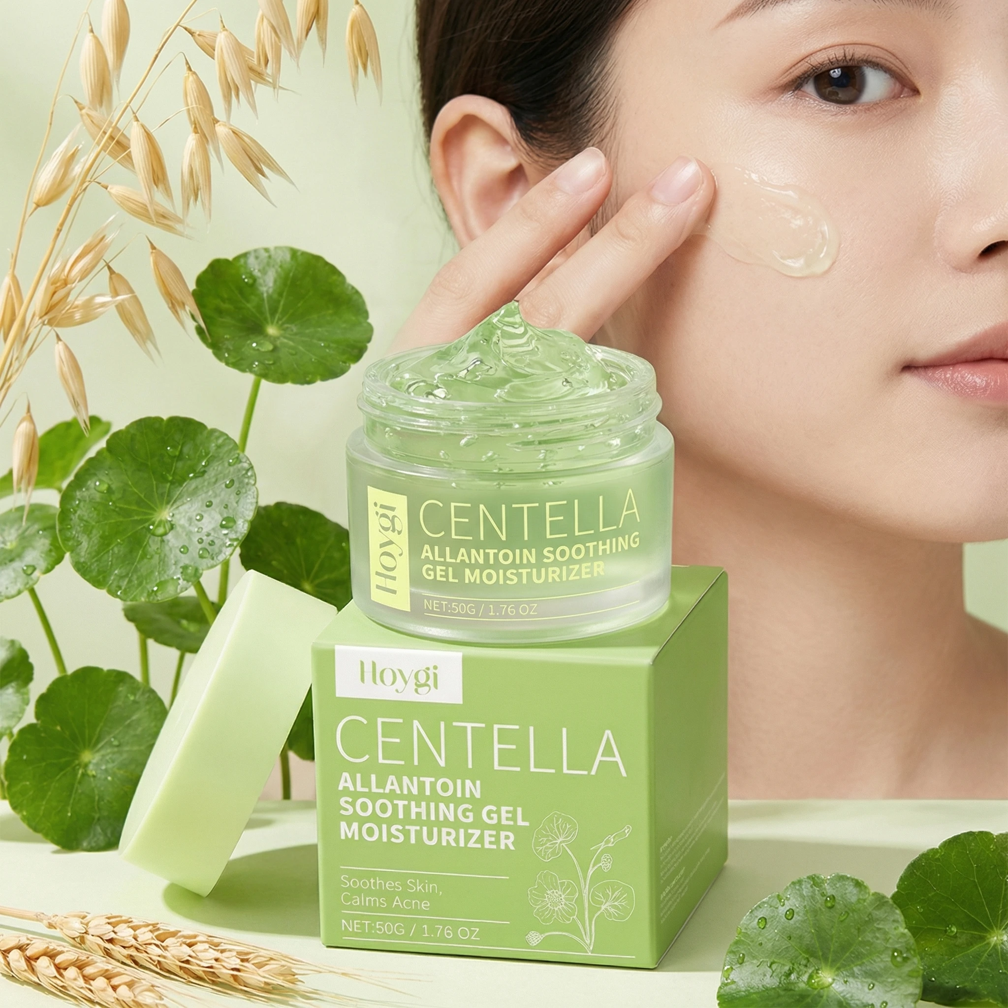 Gel Hidratante Facial de Centella Asiática 50G, Nutrición Profunda, Mejora la Suavidad, Calma el Enrojecimiento, Mejora la Textura de la Piel, Gel Facial Refrescante