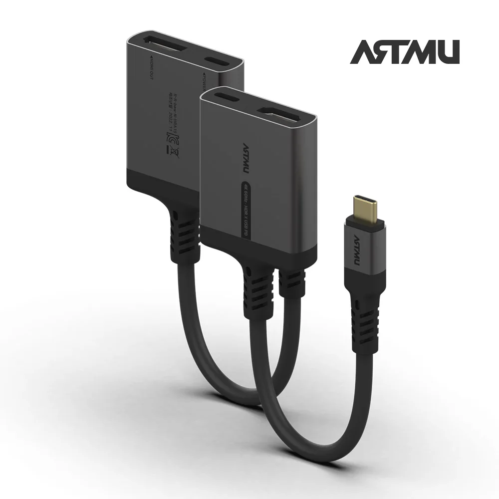 Artmu C Type to HDMI PD Charging HDR Adapter Cable