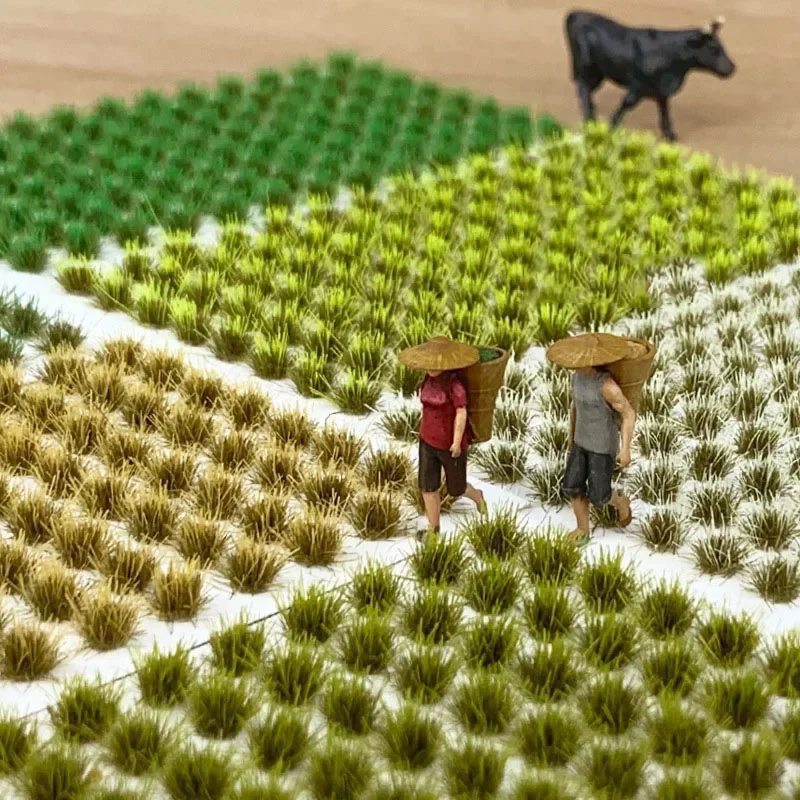 104 Stück DIY Pflanze Blume/Gras Modell für die Herstellung von Eisenbahn/Gebäude/Garten Landschaft