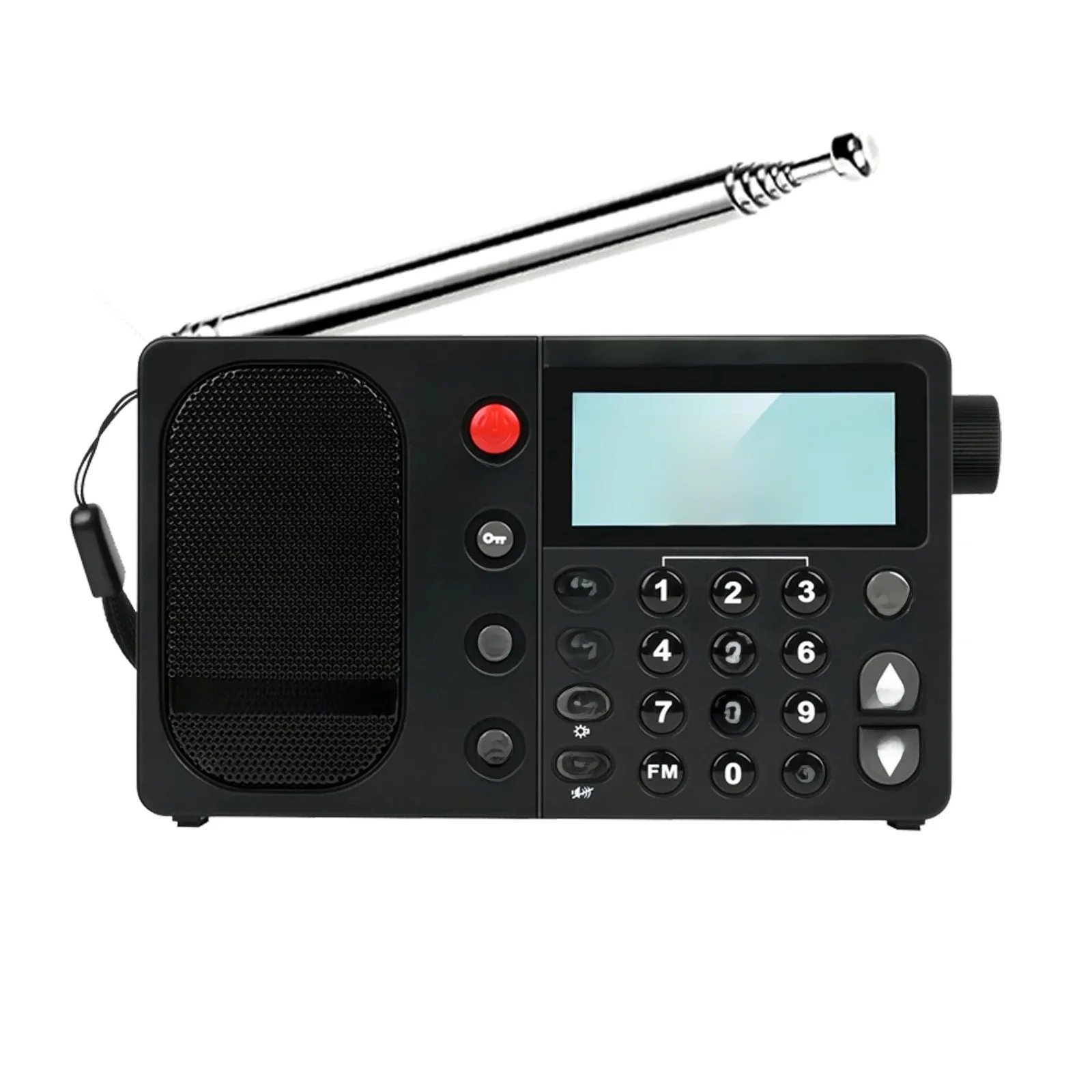 QODOSEN DX-286 Przenośne Radio AM/FM/LW/SW Cyfrowe Radio Światowe Pełnozakresowe z Chipem Samochodowym TEF6686, Wraz z Jedną Baterią 18650 — zdjęcie produktu 7