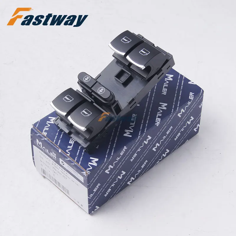 High Quality  Electronic Master Power Window Control Switch Button For VW Sharan Touareg Seat Alhambra 2011-  7P6959857B