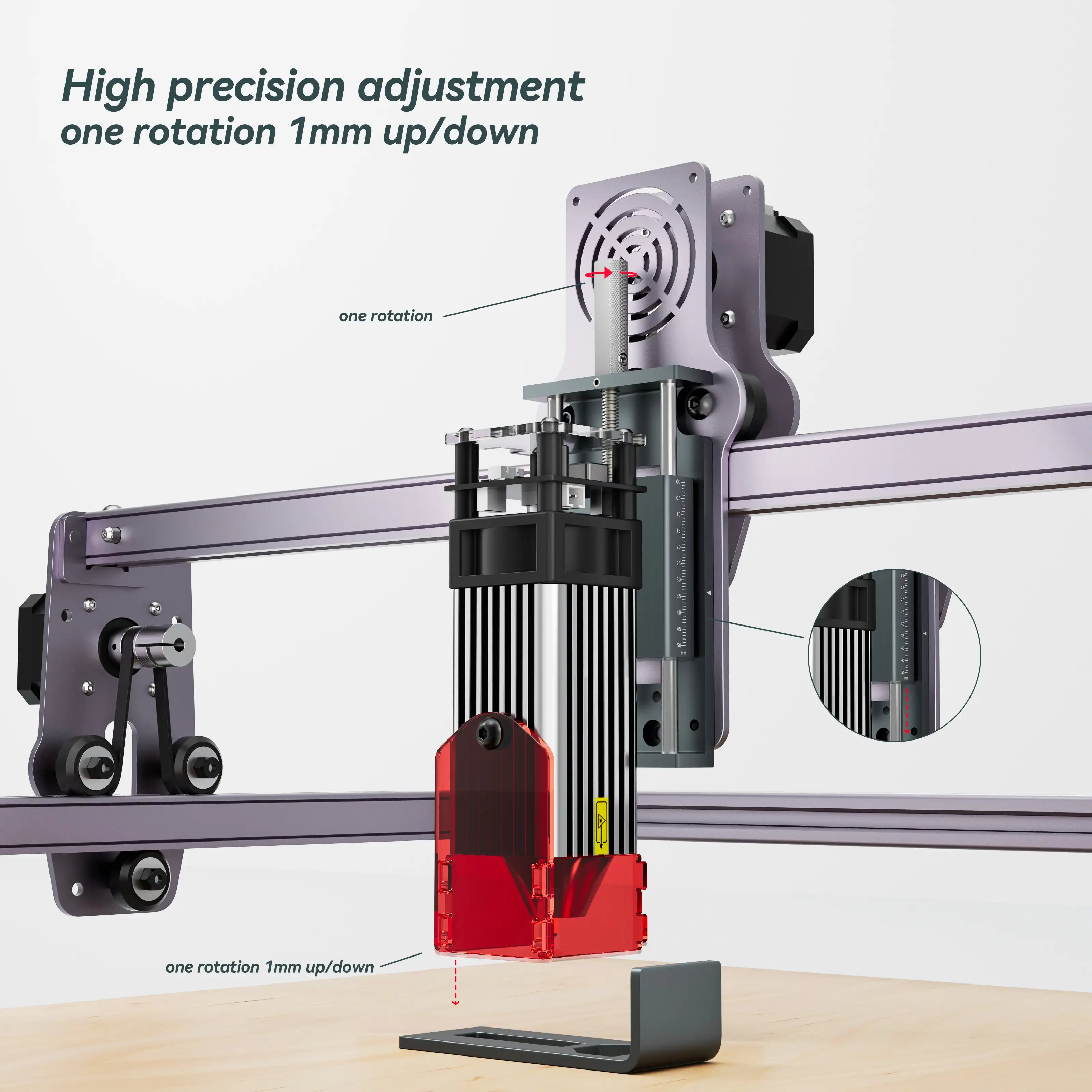 ATOMSTACK Z-Axis Height Adjuster For Laser Engraver Precise Focus Easily Operate Suit For A5pro/X20 Pro/S20 Pro /A20 Pro/A20