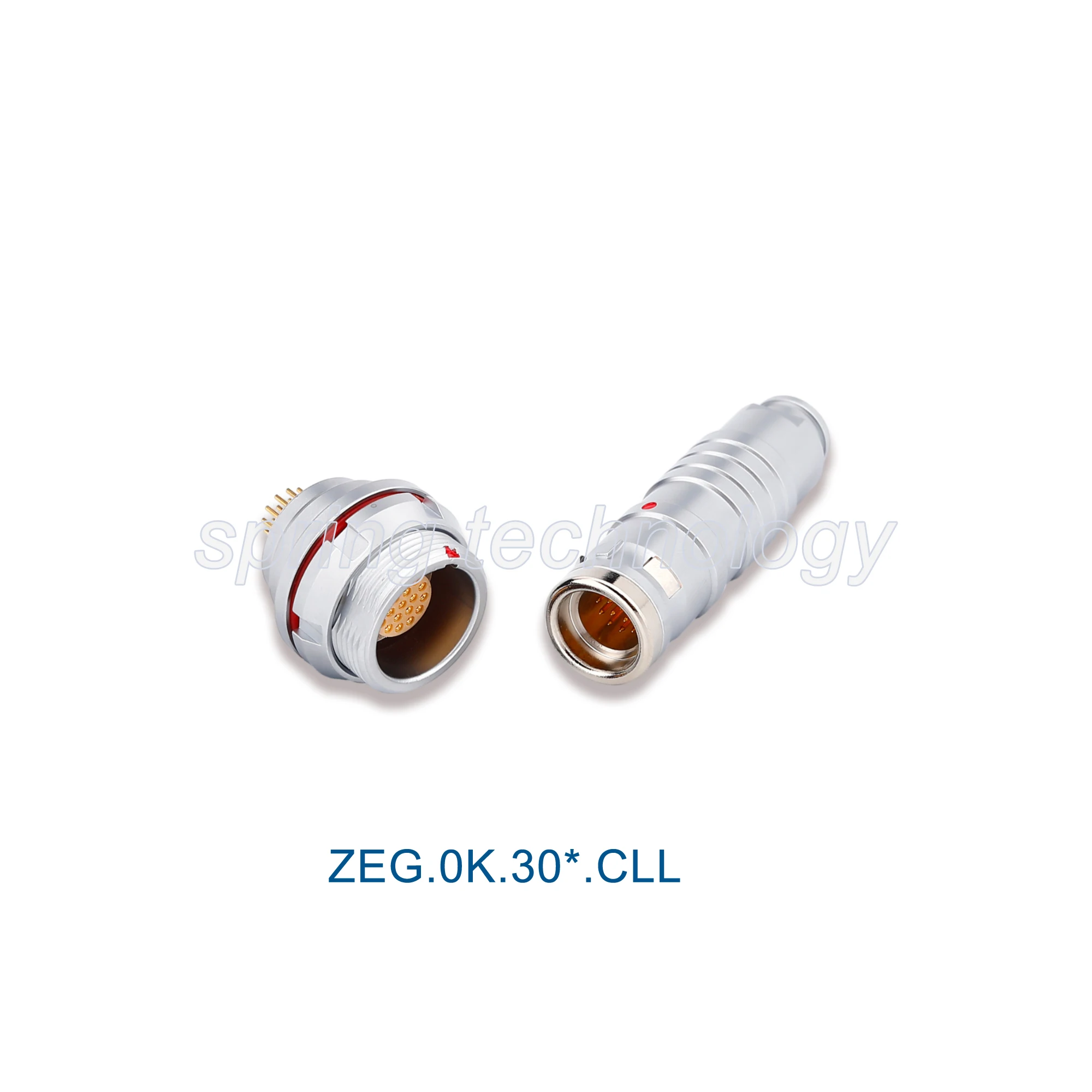 ZEG/EEG.0K M14 Push-pull Multipole Self-latching Watertight Fixed Socket, ZEG/EEG.0K.302/303/304/305/306/307/309.CLL