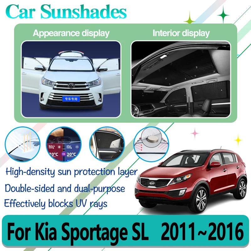 

Солнцезащитные очки на лобовое стекло автомобиля для Kia Sportage MK3 SL 2011-2015, автомобильные солнцезащитные козырьки на лобовое стекло с защитой от УФ-лучей, автомобильные аксессуары