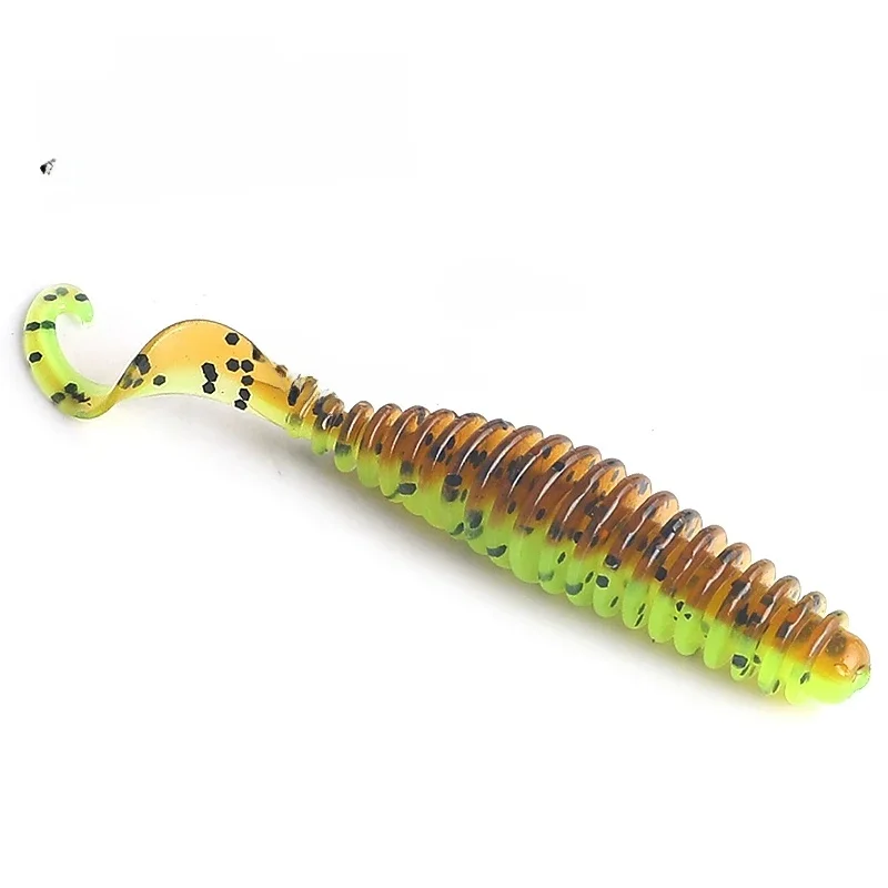 2023 NEU Weichköder Tanan-Tail 50mm 65mm Angelköder Pesca Karpfenangeln Bassköder Isca Künstlicher PVC-Köder