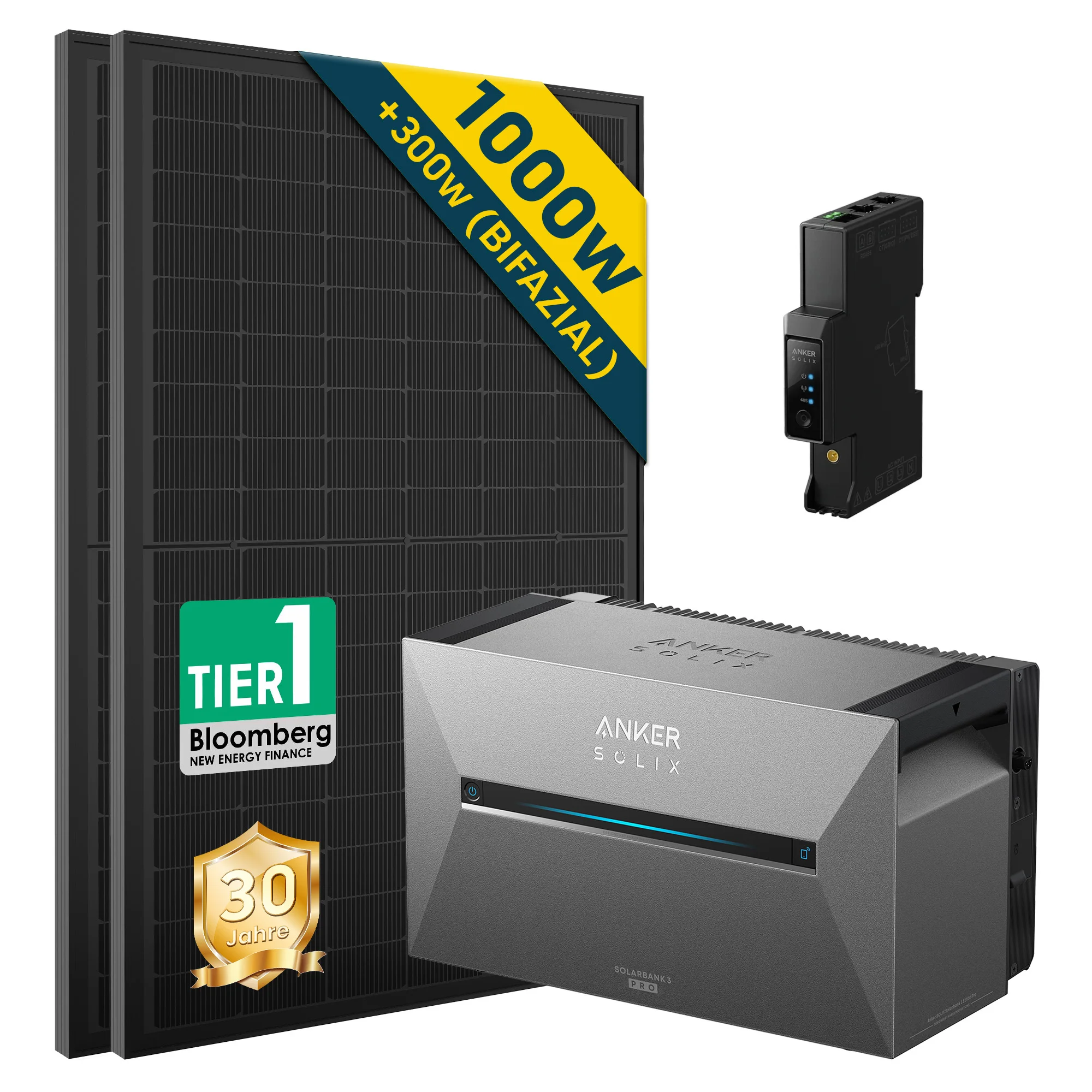 Anker SOLIX Solarbank 3 E2700 Pro mit 2×500W Solarmodule, verschiedene Kombinationen 0%VAT