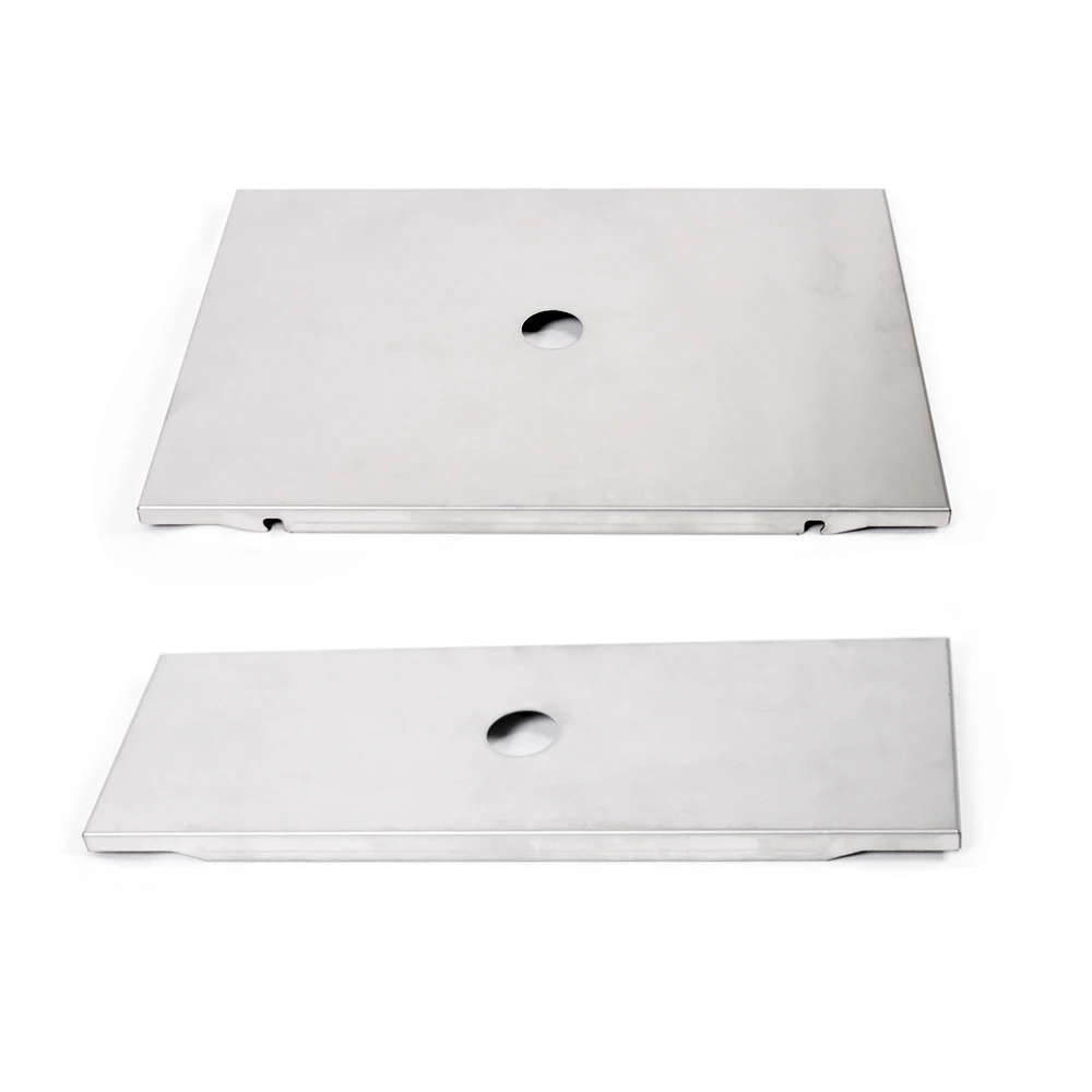 Modvant Igt لوحة علوية 1 وحدة 0.5 رف من الفولاذ المقاوم للصدأ باللون الأسود وحدة واحدة نصف طاولة تخييم