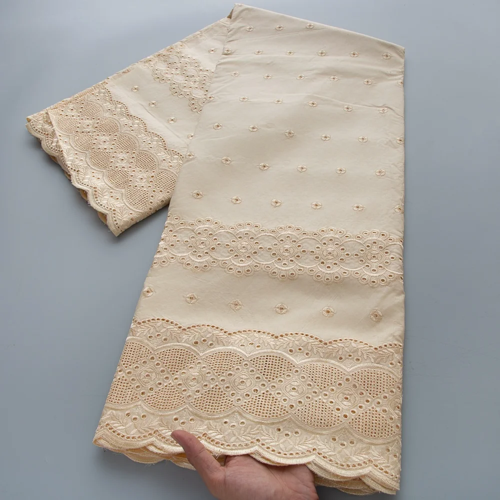 Tela de encaje de algodón africano, encaje suizo de voile, en oferta en Suiza, tela de encaje nigeriano para vestido de fiesta de noche para hombre, 5 yardas 4968