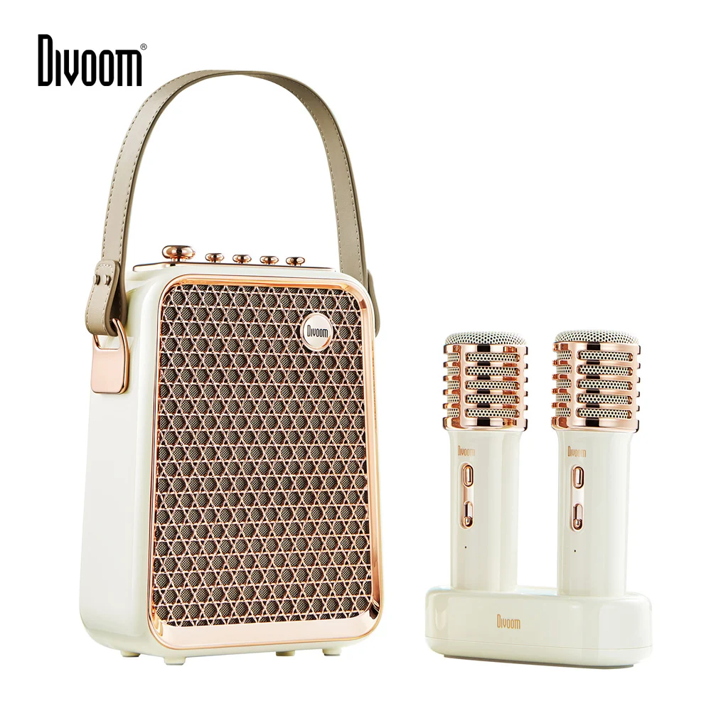 

Divoom SongBird-HQ Portable Bluetooth Speaker 50W Powerful Sound with Karaoke Microphone Voice Change Mode Home Gitf Hot selling