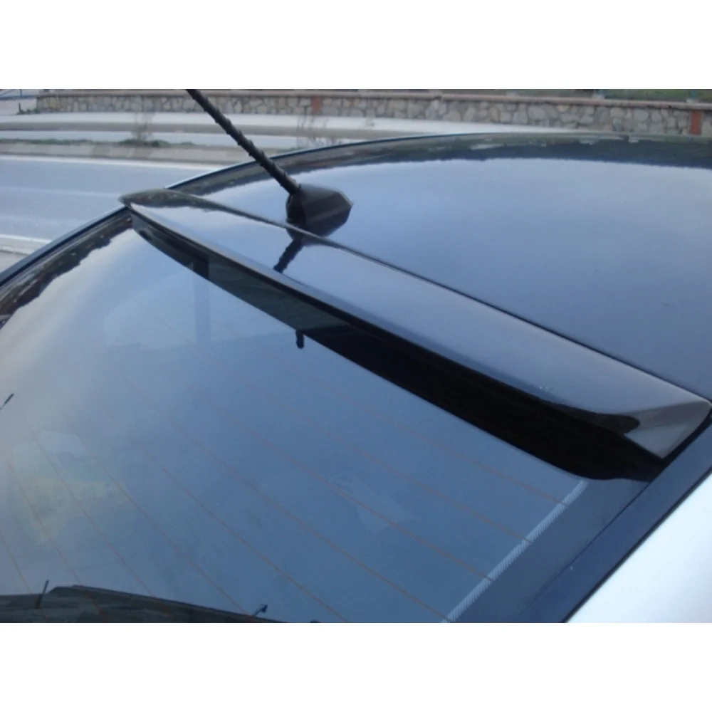 For Hyundai Accent Era Glass Top Spoiler Fiber Material Rear Roof Spoiler Wing Trunk Lip Car Styling Fully Compatible Tuning