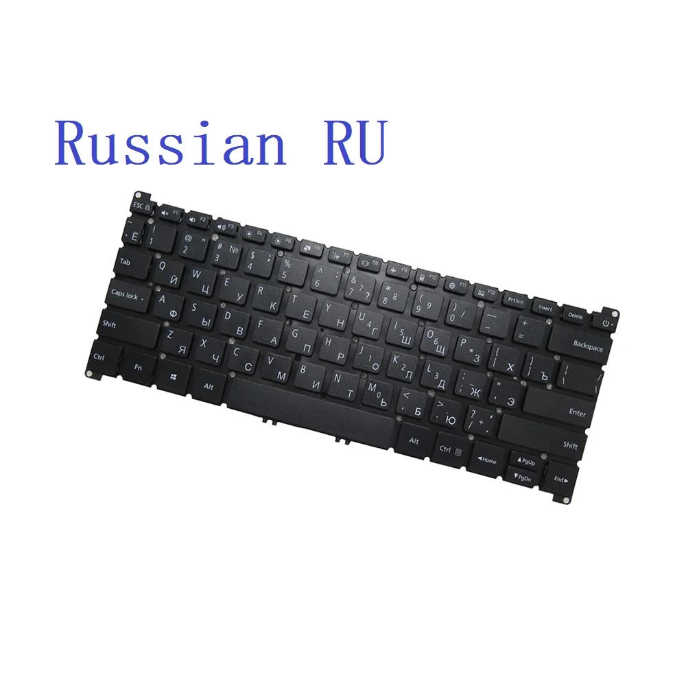 US/RU Laptop Frameless Keyboard For Xiaomi RedmiBook 14/ Mi Notebook 14 XMA1901 Series XMA1901-AA/AG/AN/DA/DG/FA/FC/GG/YN Black