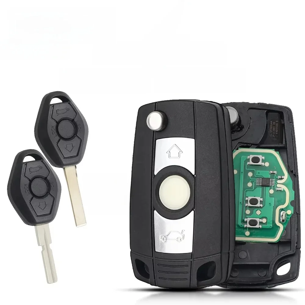 KEYYOU – clé télécommande de voiture modifiée, système EWS pour BMW E38 E39 E46 X3 X5 Z3 Z4 série 1/3/5/7 315/433MHz, clé émetteur à puce ID44