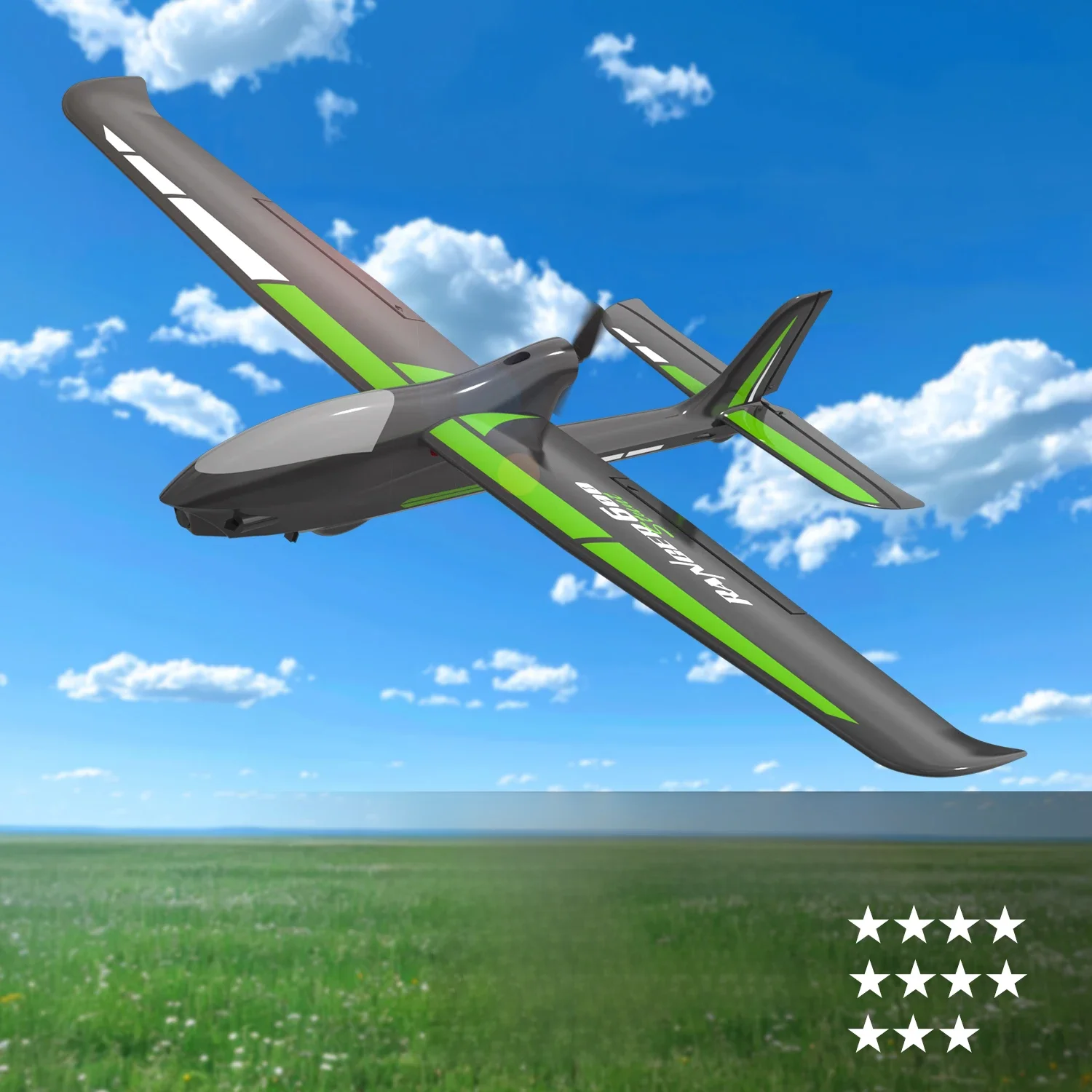 Volantexrc Ranger600 RC Aircraft 2.4GHz 4CH 600MM Stałopłat RC Samolot z 6-osiowym stabilizatorem żyroskopowym Jeden klucz Akrobacyjny myśliwiec RTF (Biały) — Zdjęcie 2 z 2