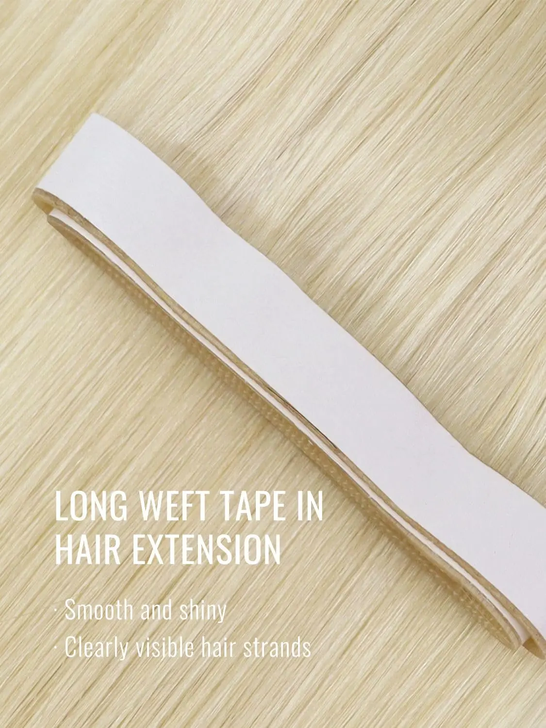 Moresoo Tape in Weft Hair Extensions Genius Weft 50G One Piece Long Tape Weft Invisible Skin Wef Human Hair Extensions Natural