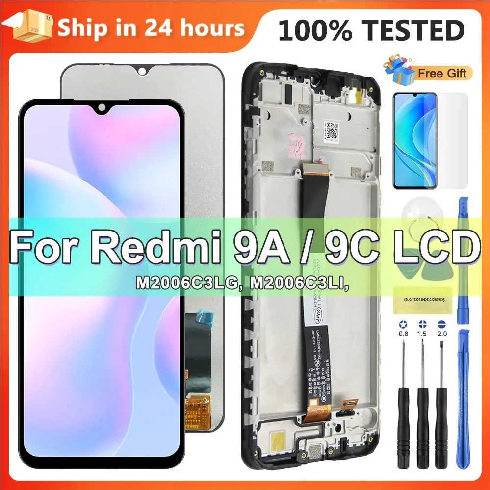 

6.53'' For Xiaomi Redmi 9A /9C Display Touch Screen Digitizer Assembly For Xiaomi Redmi 9C M2006C3 Replacement LCD Display
