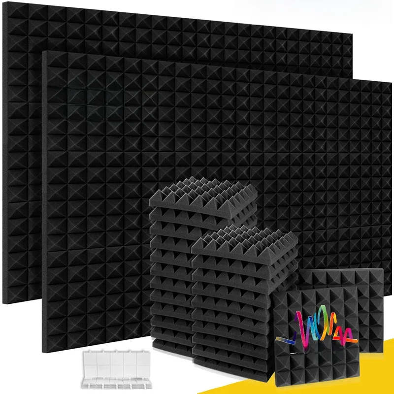Studio Akustische Schaum Panel 6 12 24 Pcs Sound Isolierung Behandlung Bord Für KTV Zimmer Aufnahme