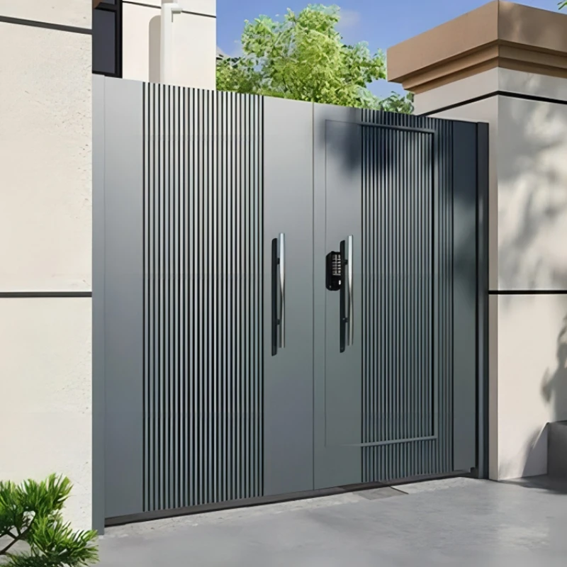 simple design villa easy installed Sliding gate customized Sliding gate aluminum fence and gate system