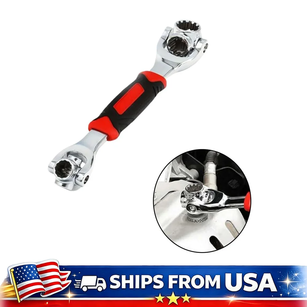 Universal Socket Wrench 48 in 1 Multifunction Wrench Tool 360 Degree Rotating Head Adjustable Spanner for Home Car Repair Tool