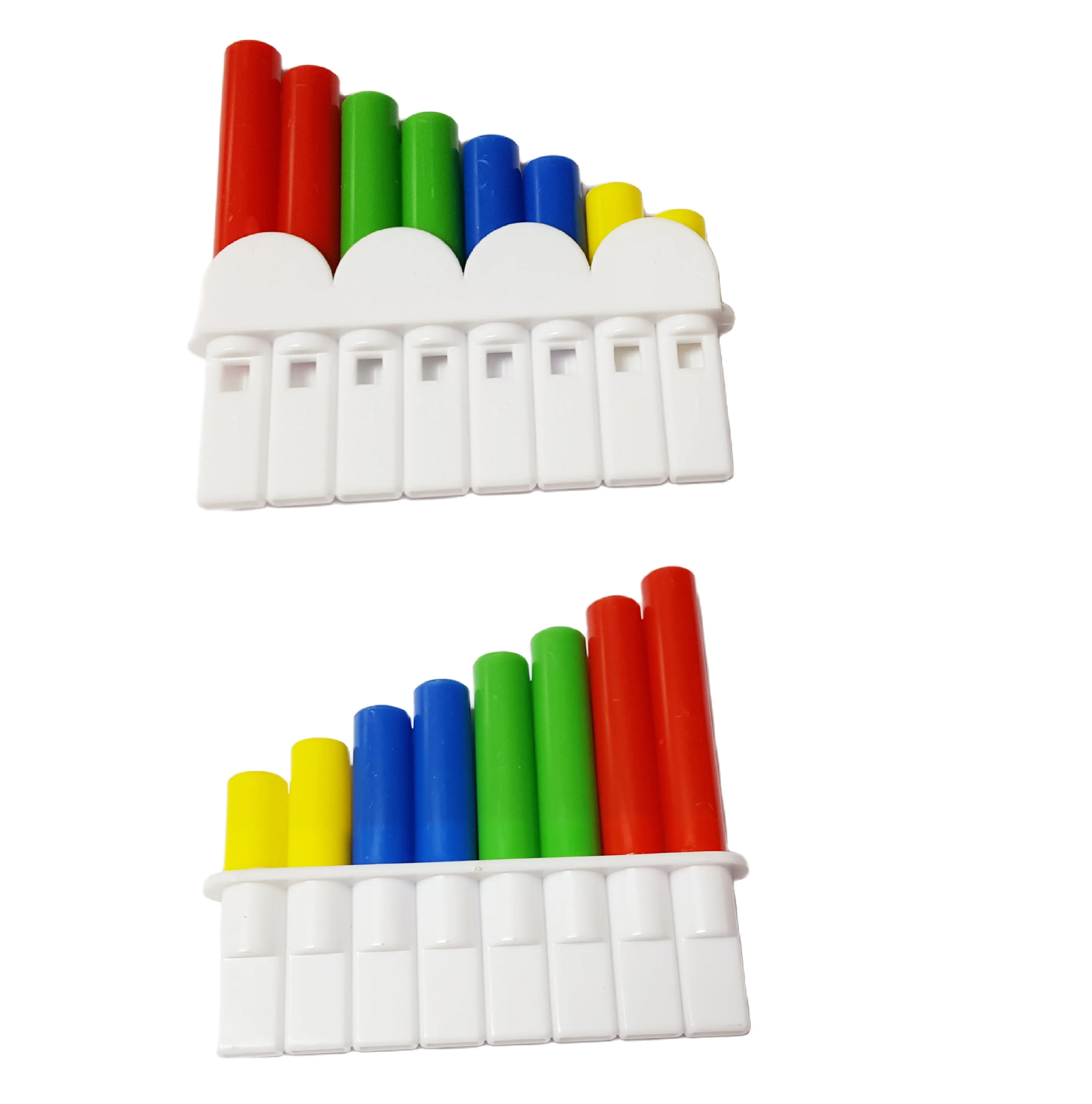 4 Pcs Colorful Flute Woodwind Pan Flute 8 Tube Plastic Row Flauta Panpipe Pan Flutes Flauta Kids Children Musical Instruments