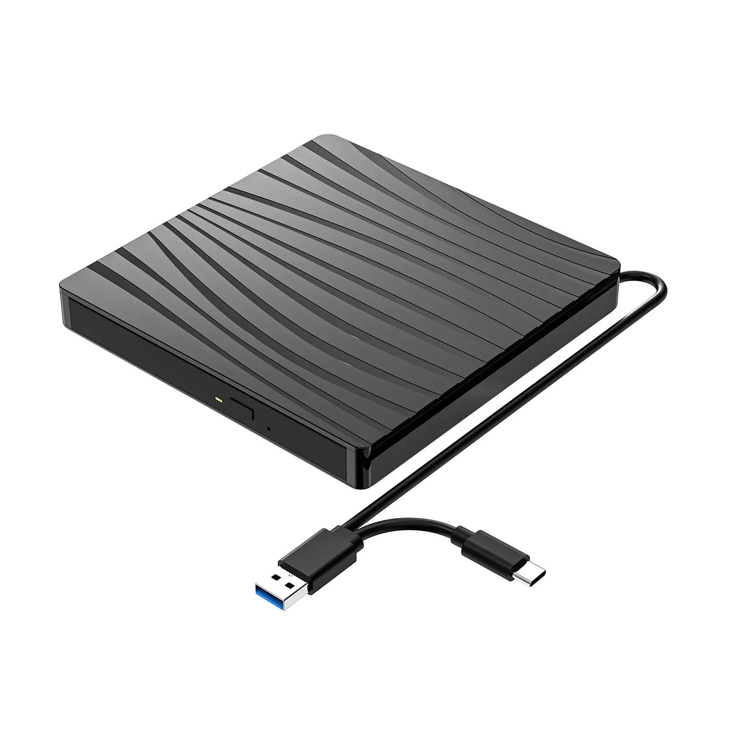 Externe Dvd Drive Usb 3.0 En Type-C Draagbare Cd Dvd +/Rw Brander Drive Voor Laptop Pc Macbook Zebra Patroon - afbeelding 2