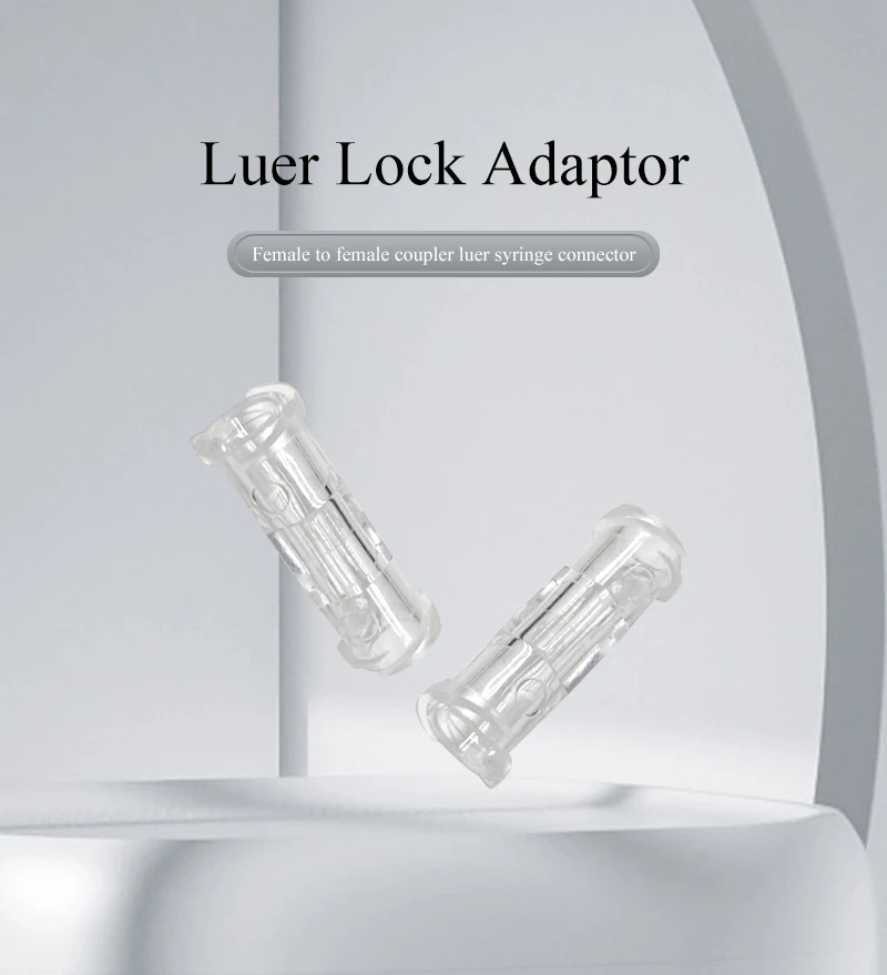 High Quality Luer lock syringe connector Pp Material Transparent Sterile individual package Double-Way Syringe Connect