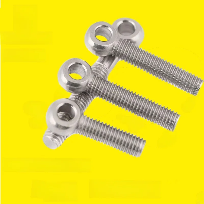 Exacjon de 2,2 à œil articulé, 2,2 d'injecteur articulé, anneau noir, 2,2 de liaison, vis à trou de glissement à œil Fisheye, GB798, acier inoxydable 304