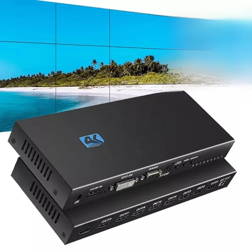 4K HDMI Video Wall Controller 3X3/2X3/2X2 Video Wall Processor HDMI Multi Video scherm Processor Splicer HDMI Muur Display - afbeelding 2