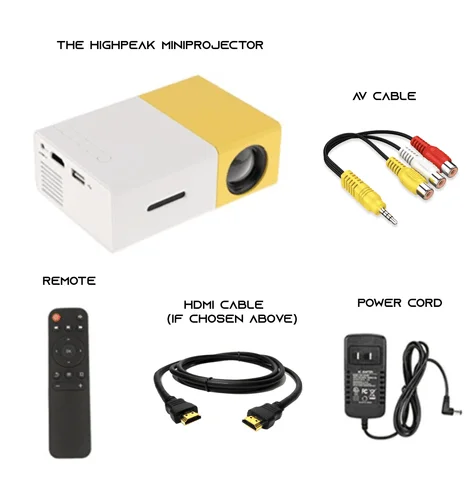 Mini Projector PVO Portable Projector Home Theater Media Player for Cartoon Kid Gift Outdoor Movie Projector LED Video Projector