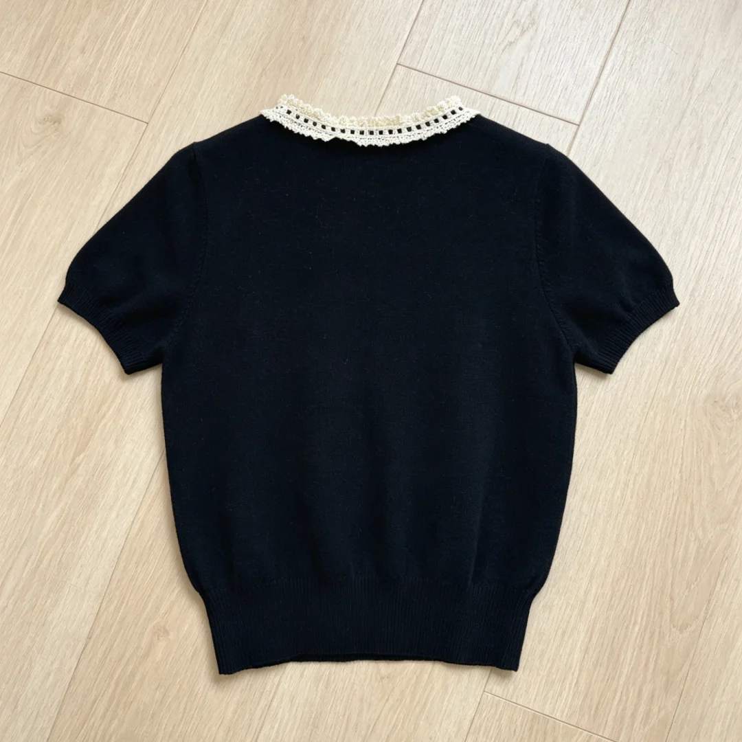 

2026 New Women Pullover Knit Short Sleeve Size M L Fit Fashion Versatile Code 025