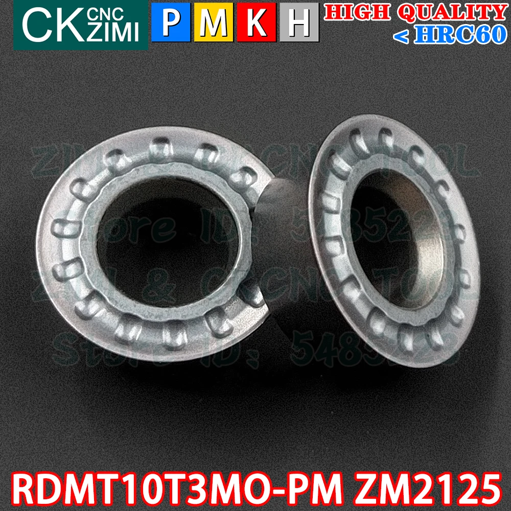 RDMT10T3MO-PM ZM2125 RDMT 10T3 MO PM R5 คาร์ไบด์แทรกรอบมิลลิ่งแทรกแนวตั้ง Indexable เครื่องมือ CNC เครื่องกลึงโลหะเครื่องกลึงโลหะเครื่องมือ