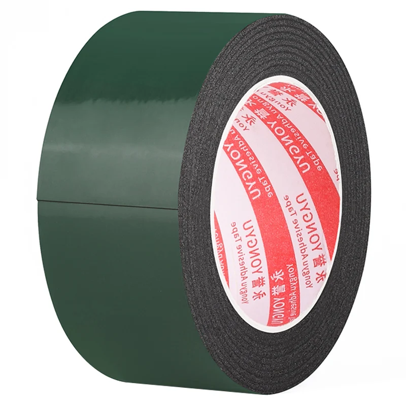 High Density Double Sided Green Foam Tape Removable Without Residue Fixing Buffer Adhesive Tapes Use the Industrial Home Office