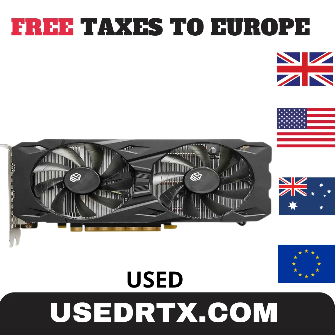 USED Gaming Graphics Card GTX 1660 Super 6GB Placa De Video GDDR6 192 Bit PCI-E 3.0×16 8Pin gtx 1660super 6gb game Video Card