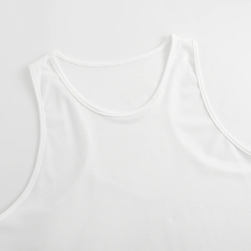 Cassette Tape Tank Top Retro Blue Music Print Casual Loose Sleeveless Nostalgic 80s Vibe Cool Design Summer Streetwear Choice