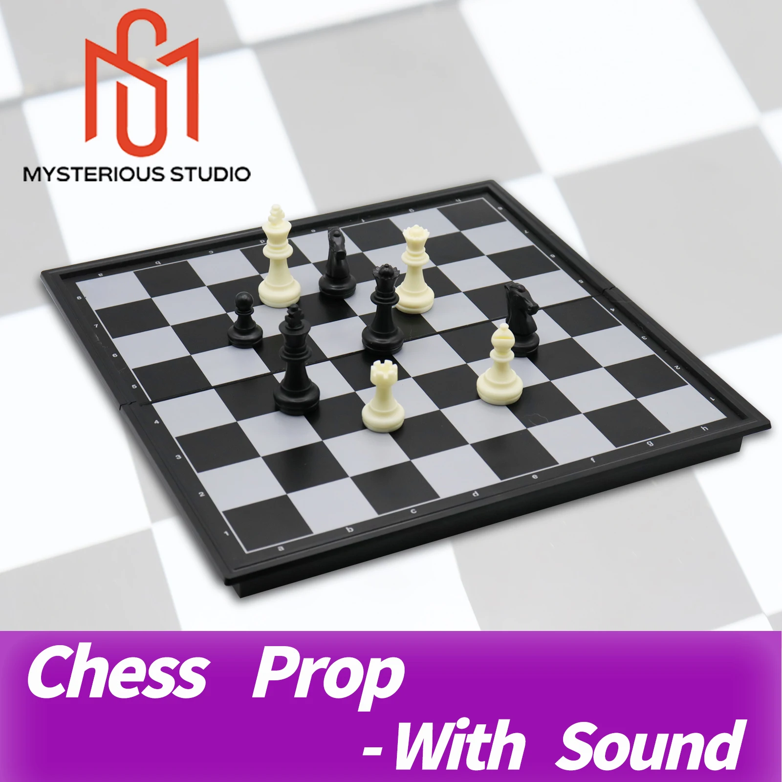 

Mysterious Studio Real Life Escape Room Escape Room Props Chess Prop Put the Chessman to Right Place to Unlock Room Escape Prop