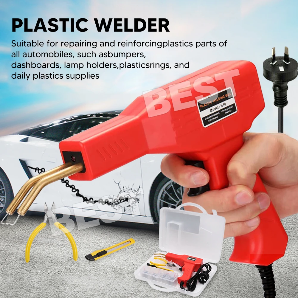 Handy Plastic Welder Garage Tool Bumper Crack Repair Welding Machine Staple Set - 2
