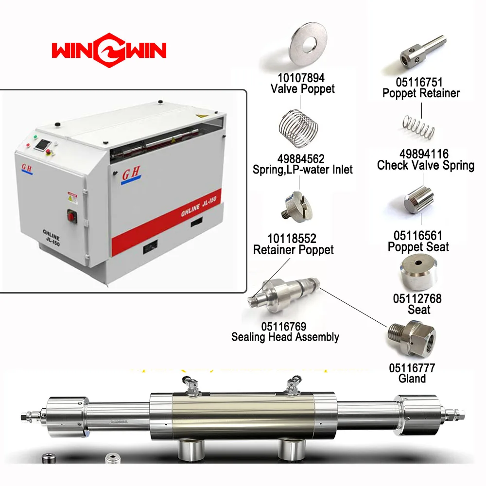 Waterjet cutting machine parts NO. 05133335 waterjet check valve discharge HP Check Valve Discharge, 0.88 plunger units