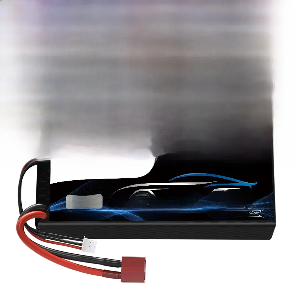 1/2PC HRB 2S Lipo 7.4V 6200mah Auto Batterij 100C met Deans T plug hard case Lipo Voor 1/10 1/12 1/14 RC Auto Vrachtwagen Monster Tanks - afbeelding 2