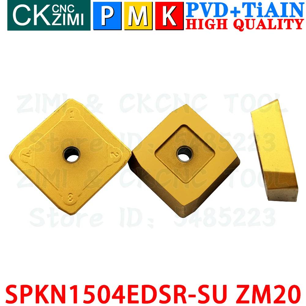 10 pezzi SPKN1504EDSR-SU ZM20 SPKN 1504 EDSR SU ZM20 Inserti in carburo Utensili per inserti di fresatura Fresatrice SPKN1504 SPKN SEKN CNC per metalli Utensili per inserti per spianatura indicizzabili