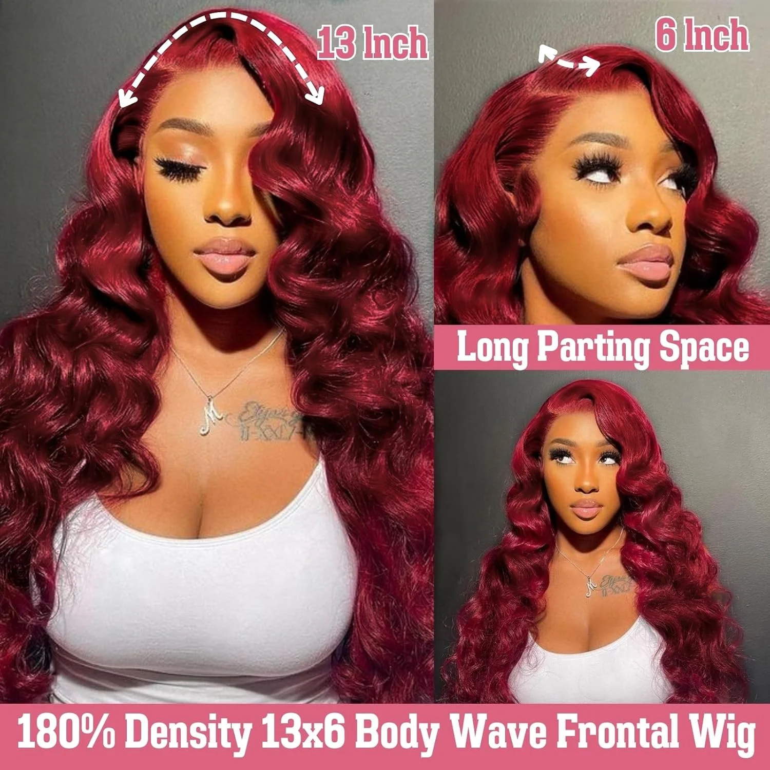 200 Density Burgundy 13x6 Body Wave Hd 13x5 Lace Frontal Human Hair Wig For Black Women 99j Full Lace Front Brazilian Wigs