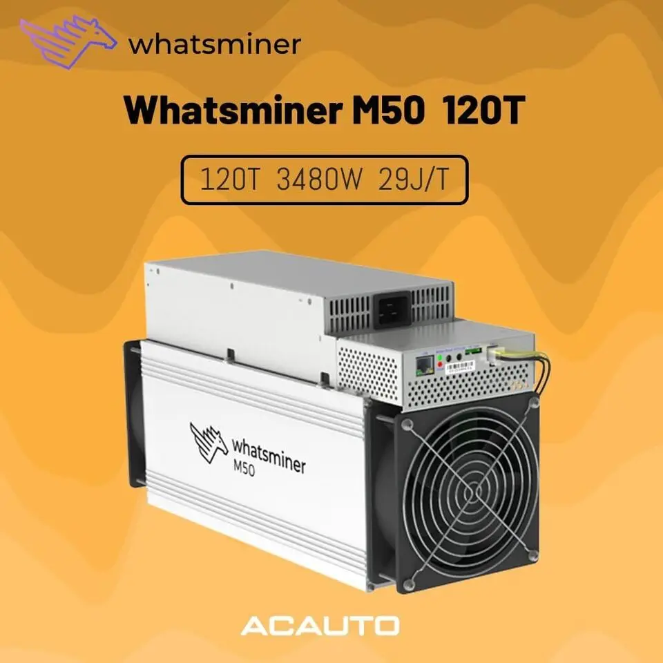 

BB промо-продажа купи 2 ПОЛУЧИ 1 бесплатно новый Whatsminer M50 120T 3480 Вт ASIC Майнер BTC Биткойн Майнер с блоком питания