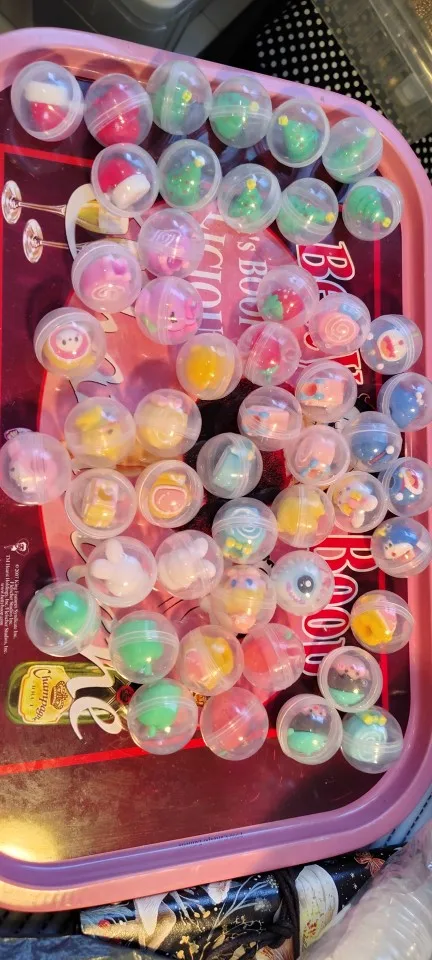 30/50 Pcs 32mm Transparent Eggshell Mixed Toy Kids Birthday Party Favor Pinata Gift Bag Filler Carnival Christmas Gift Reward photo review