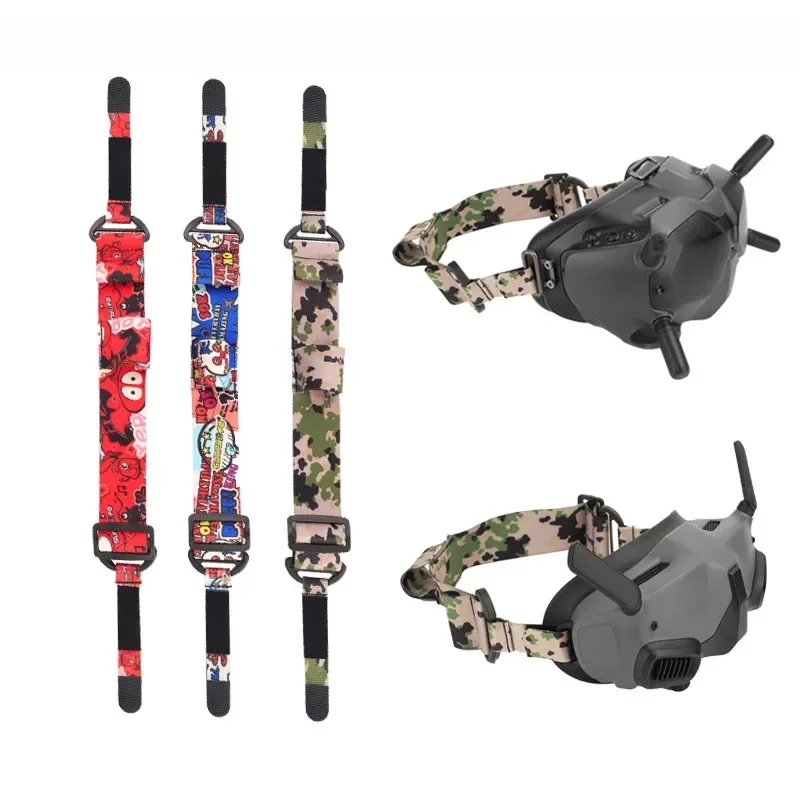 Bandeau coloré, sangle de tête élastique souple réglable pour lunettes DJI Avata 2/FPV, accessoires de lunettes V2